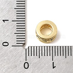 Infinity Brass Pave Clear Cubic Zirconia European Beads&nbsp;KK-G554-13G