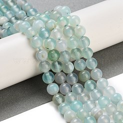 Natural Striped Agate/Banded Agate Bead Strands&nbsp;G-K155-A-6mm-04
