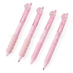 4Pcs Plastic Rose Flower Pen Sets&nbsp;OFST-TADJ0001-002C