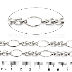 304 Stainless Steel Oval Link & Watch Band Chains&nbsp;CHS-A016-43P-A