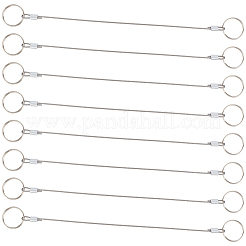 8Pcs 304 Stainless Steel Cable Sheathed&nbsp;AJEW-GF0012-65B