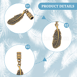 12Pcs 3 Colors Alloy Cord Ends&nbsp;FIND-GF0009-09