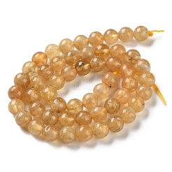 Natural Yellow Garnet Beads Strands&nbsp;G-Z129-C01-8mm-02