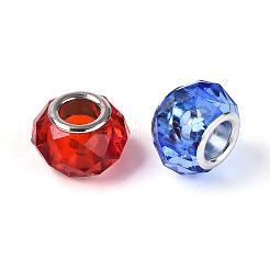 Transparent Acrylic European Beads&nbsp;GPDL-N006-01A-06