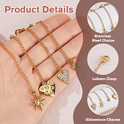 4Pcs 304 Stainless Steel End with Chains&nbsp;FIND-HS00005