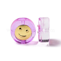 Transparent Spray Painted Glass Beads&nbsp;GLAA-I050-15E