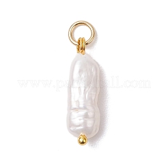 3Pcs 3 Colors Natural Keshi Pearl Pendants&nbsp;PALLOY-JF04239