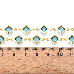 Brass Rhombus Link Chains&nbsp;CHC-N023-08D-G