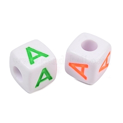 Opaque Acrylic Enamel European Beads&nbsp;AC-ACBA1794-04A