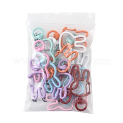 14Pcs Spray Painted Eco-Friendly Alloy Swivel Snap Hook Clasps&nbsp;FIND-FS0004-60