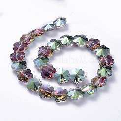 Electroplate Glass Beads Strands&nbsp;EGLA-F132-HP07