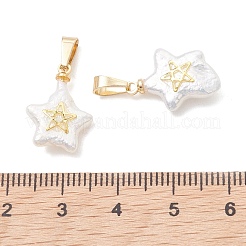 Natural Nucleated Baroque Keshi Pearl Pendants&nbsp;PALLOY-JF05473
