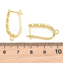 Brass Hoop Earring Findings&nbsp;KK-CBA5558-01G