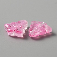 Christmas Transparent Handmade Lampwork Beads&nbsp;LAMP-CJC0012-04F