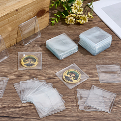 300Pcs Dustproof PVC Commemorative Coin Storage Envelope Bags for Jewelry&nbsp;ABAG-GO0001-37