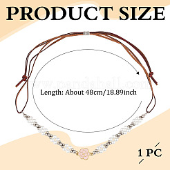 Imitation Leather Cords Baseball Cap Chains&nbsp;HJEW-MA00023