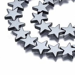 Non-magnetic Synthetic Hematite Beads Strands&nbsp;G-Q898-10mm