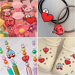 9Pcs 3 Style Hospital Theme Food Grade Eco-Friendly Silicone Focal Beads&nbsp;SIL-CA0001-35