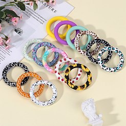 16Pcs 16 Styles Food Grade Eco-Friendly Silicone Pendants&nbsp;SIL-SZ0001-64D