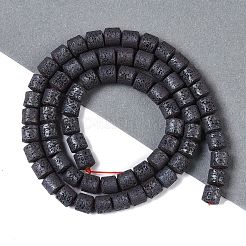 Frosted Natural Lava Rock Beads Strands&nbsp;G-E618-02C