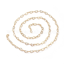 Brass Heart Link Chains&nbsp;CHC-G005-27G