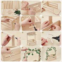 Wood Toddler Clothes Storage Basket&nbsp;AJEW-UN0002-75