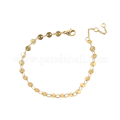 304 Stainless Steel Flat Sequin Chains Bracelets&nbsp;BJEW-A26-03-24-3