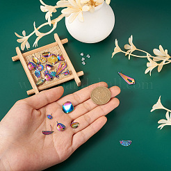 28Pcs 7 Style Rainbow Color 304 Stainless Steel Stud Earring Findings&nbsp;FIND-CW0001-20