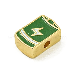 Rack Plating Brass Enamel Beads&nbsp;KK-U029-22G-06