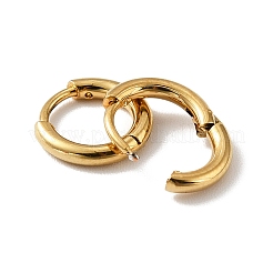 PVD Vacuum Plating 201 Stainless Steel Huggie Hoop Earrings&nbsp;STAS-H164-01G