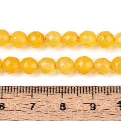 Dyed Natural White Jade Beads Strands&nbsp;X-G-T139-6mm-60-07
