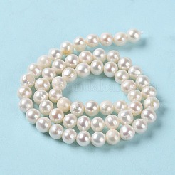 Natural Cultured Freshwater Pearl Beads Strands&nbsp;PEAR-E018-73