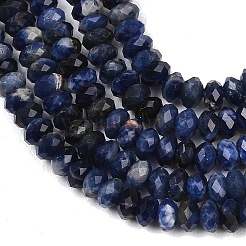 Natural Sodalite Beads Strands&nbsp;G-B175-A10-2x4mm