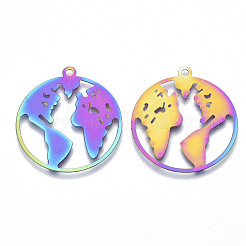 Ion Plating(IP) 201 Stainless Steel Pendants&nbsp;X-STAS-R114-001
