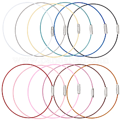 36Pcs 12 Colors Steel Wire Bracelet Cord DIY Jewelry Making&nbsp;TWIR-SC0001-06