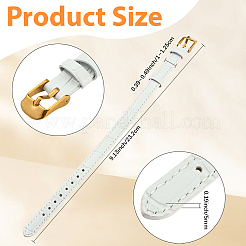 1Pc Leather Textured Bracelet Straps Slide Wristbands for Slide Charms&nbsp;AJEW-CL0003-11A