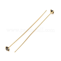 Brass Micro Pave Cubic Zirconia Stud Earring Findings&nbsp;CU-CBA4618-01G-08