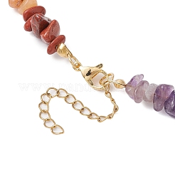 Chakra Theme Natural Red Aventurine & Red Jasper & Green Aventurine & Aquamarine & Citrine & Lapis Lazuli & Amethyst&nbsp;NJEW-JN05086