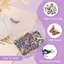 50Pcs 25 Style Alloy Enamel Pendants&nbsp;FIND-TA0003-62