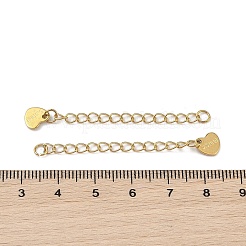 Ion Plating(IP) 304 Stainless Steel Curb Chain Extender&nbsp;STAS-A097-02A-G