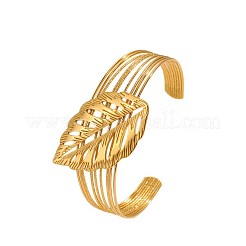 304 Stainless Steel Multi-strand Cuff Bangles&nbsp;WGC4236-01