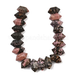 Natural Rhodonite Double Terminated Point Beads Strands&nbsp;G-T142-95