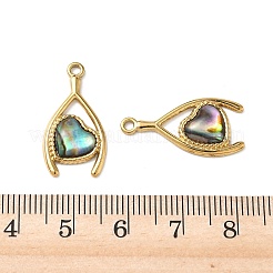 Natural Paua Shell Pendants&nbsp;STAS-G397-13G-02