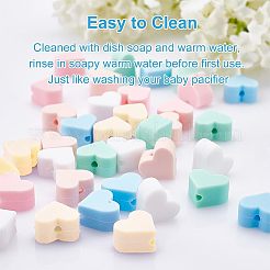 36Pcs 6 Colors Food Grade Eco-Friendly Silicone Beads&nbsp;SIL-NB0001-07