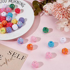 60Pcs 10 Colors Opaque Acrylic Beads&nbsp;OACR-GO0001-06
