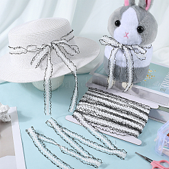 25M Nylon Elastic Pleated Lace Trim&nbsp;OCOR-CY0001-13F