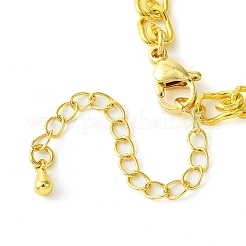 Rack Plating Brass Twisted Chain Bracelet Making&nbsp;KK-G501-03C-G