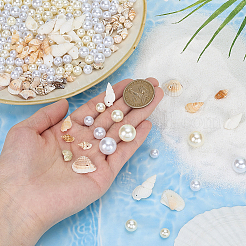 220Pcs 6 Styles Plastic Imitation Pearl Beads&nbsp;KY-SP0001-78