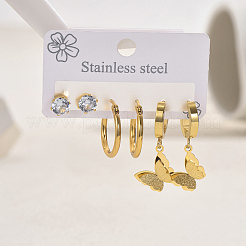 Stainless Steel Butterfly Earrings Sets&nbsp;NG9755