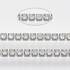 304 Stainless Steel Rhinestone Strass Chains&nbsp;CHS-R012-D-01